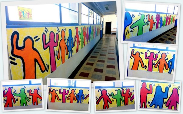 A la manière de Keith Haring - Portrait en pied