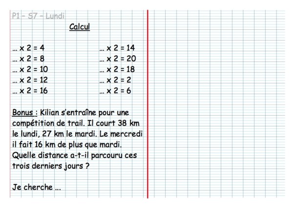 blog - cahier seyes 2 colonnes